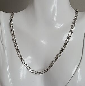 Vintage Women's Men's Unisex Sterling Silver 18 Inch Chain Link Necklace